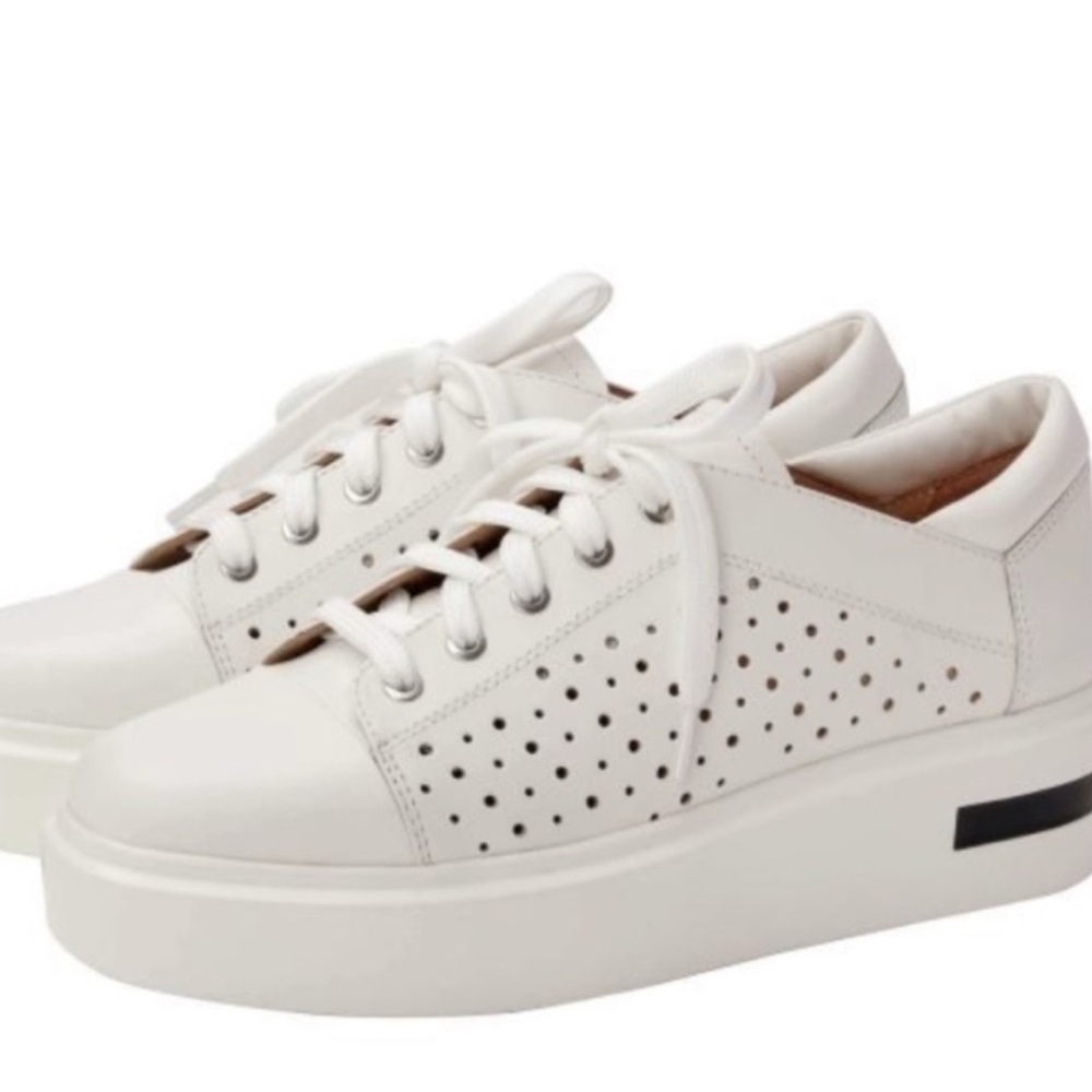 Paolo White Platform Sneakers